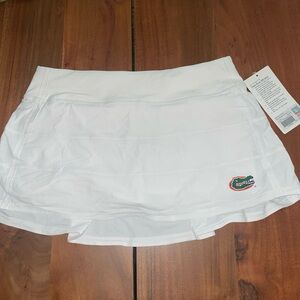 NWT Lululemon University of Florida Gators white Pace Rival MR skirt size 10